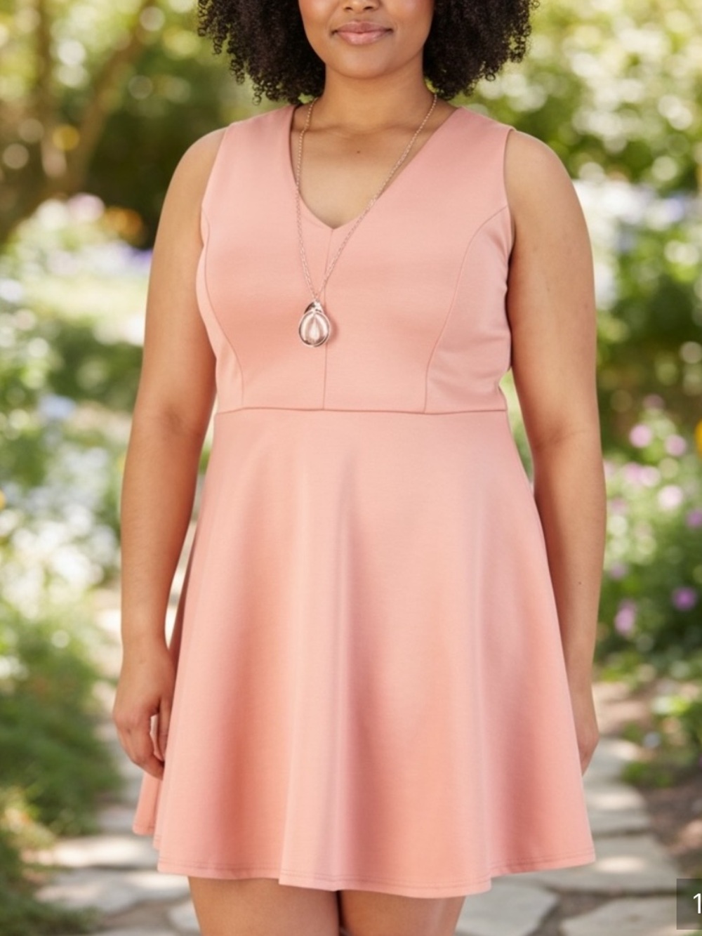 NEW• Creme De La Creme Y2K Blush Pink Scuba Dress• 2X